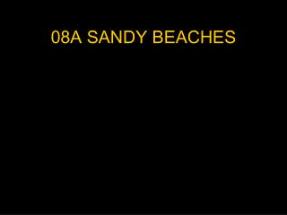 08A SANDY BEACHES