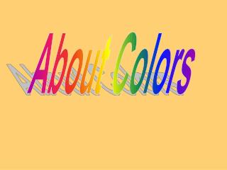 About Colors