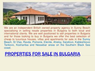 Property for sale Sunny Beach Bulgaria