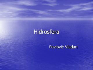 Hidrosfera