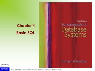 Chapter 4 Basic SQL