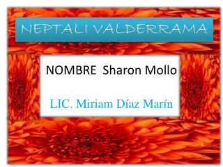 NOMBRE Sharon Mollo