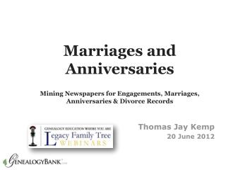 Genealogy Research using Marriage Records