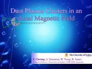 Dust Plasma Clusters in an Axial Magnetic Field