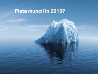 Piata muncii in 2013?