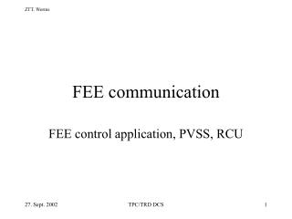 FEE communication