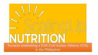 Towards establishing a SUN Civil Society Alliance (CSA) in the Philippines