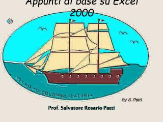 Appunti di base su Excel 2000