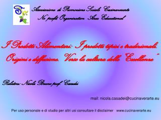 Associazione di Promozione Sociale Cucinaverarte No profit Organization Area Educational