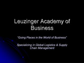 Leuzinger Academy of Business