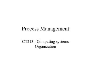 Process Management