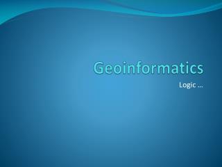 Geoinformatics