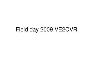 Field day 2009 VE2CVR