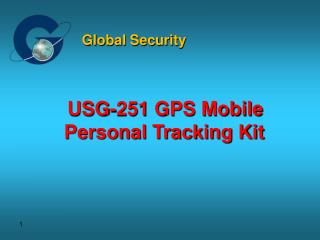 USG-251 GPS Mobile Personal Tracking Kit