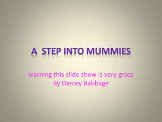 A step into mummies