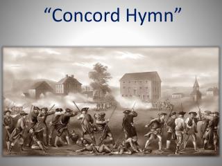 “Concord Hymn”