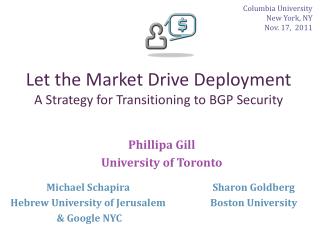 Let the Market Drive Deployment A Strategy for Transitioning to BGP Security