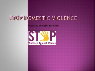 Stop Domestic violence