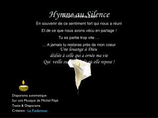 Hymne au Silence