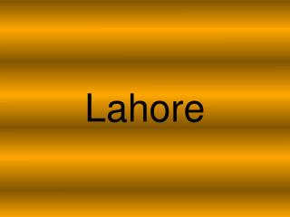 Lahore