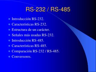RS-232 / RS-485