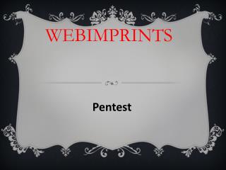 Pruebas de Pentest