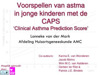 Voorspellen van astma in jonge kinderen met de CAPS ‘Clinical Asthma Prediction Score’