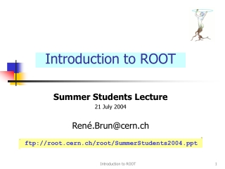 Introduction to ROOT