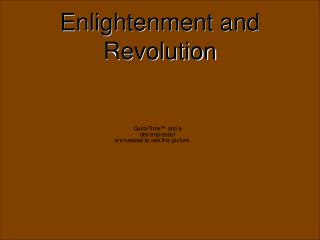 Enlightenment and Revolution