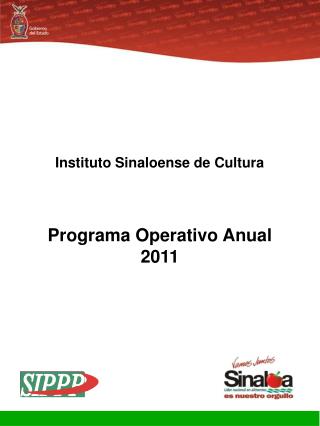 Programa Operativo Anual 2011