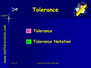 Tolerance