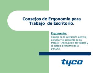 Consejos de Ergonomía para Trabajo de Escritorio.