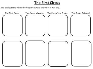 The First Circus