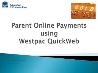 Parent Online Payments using Westpac QuickWeb