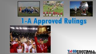 1-A Approved Rulings