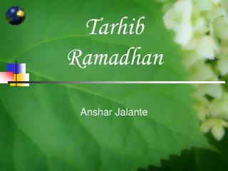 Tarhib Ramadhan