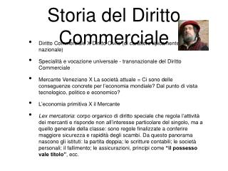 Storia del Diritto Commerciale