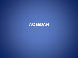 AQEEDAH