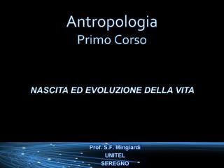 Antropologia Primo Corso