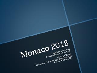 Monaco 2012