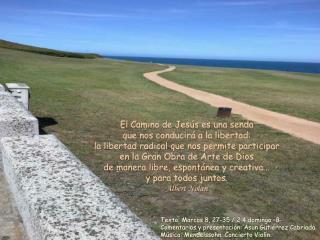 El texto nos sitúa en el centro del Evangelio de Marcos.