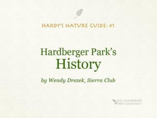 Hardy’s Nature Guide for Young Naturalists