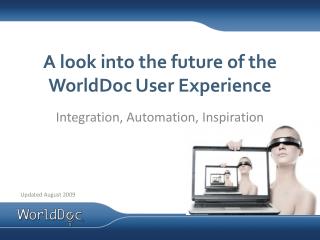 A look into the future of the WorldDoc User Experience