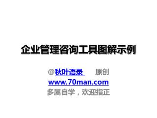 企业管理咨询工具图解示例