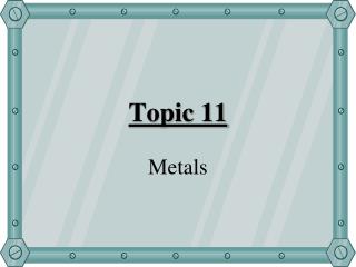 Topic 11