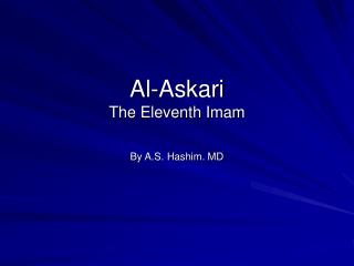Al-Askari The Eleventh Imam