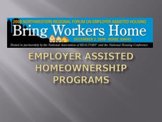 Employer Assisted Homeownership Programs