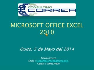 MICROSOFT OFFICE EXCEL 2010