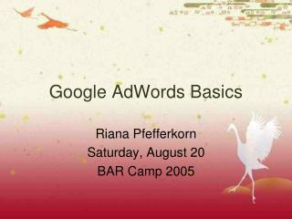 Google AdWords Basics