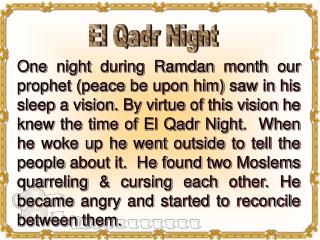 El Qadr Night